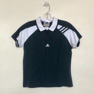90s Adidas Tennis Half Zip Sport Polo